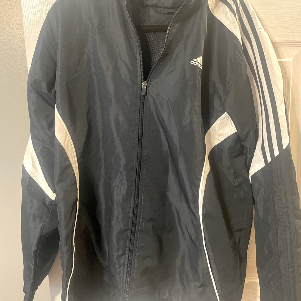Adidas Full Zip Windbreaker/Track Jacket